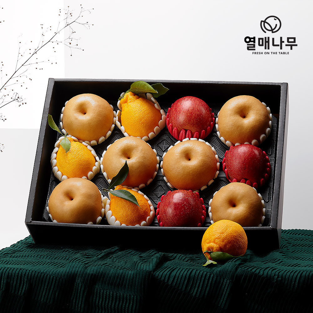 [과일愛][열매나무]사과배한라봉혼합선물세트[사과3과+배6과+한라봉3과] 5.2kg