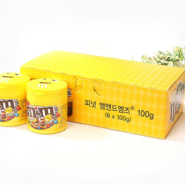 [Mars]엠앤엠즈 통 초콜릿 (피넛) 100g x 8개
