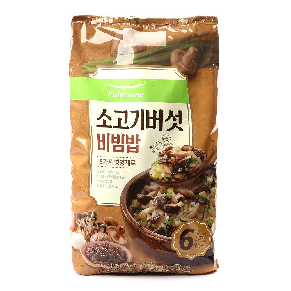 [풀무원]생가득 소고기버섯 비빔밥 1572g (262g x 6입)