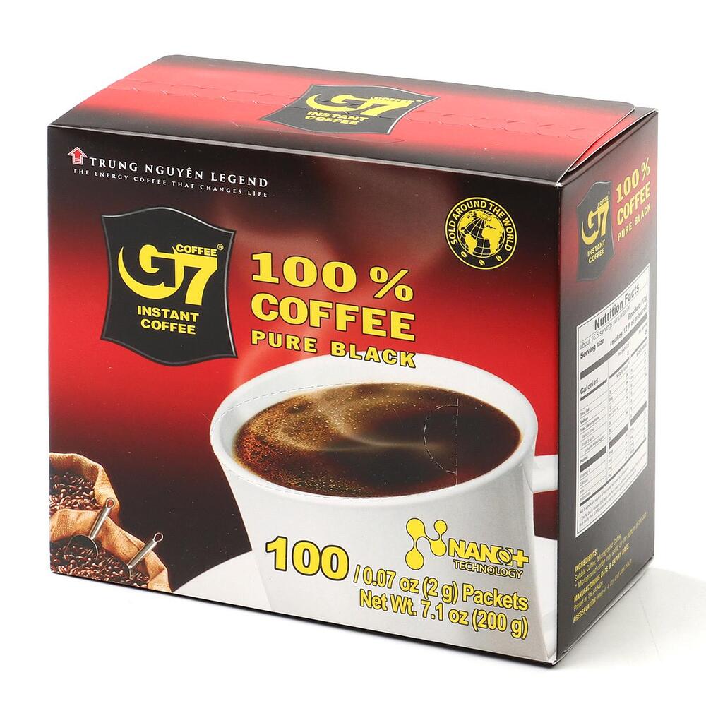 G7 베트남 커피 퓨어블랙 2g x 100개