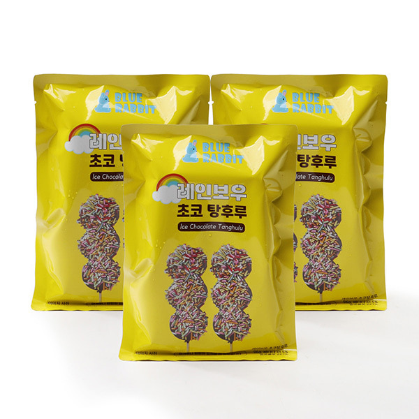 [박참봉탕후루]아이스 초코 탕후루 (바나나 레인보우) 96g x 3개 - 무료배송