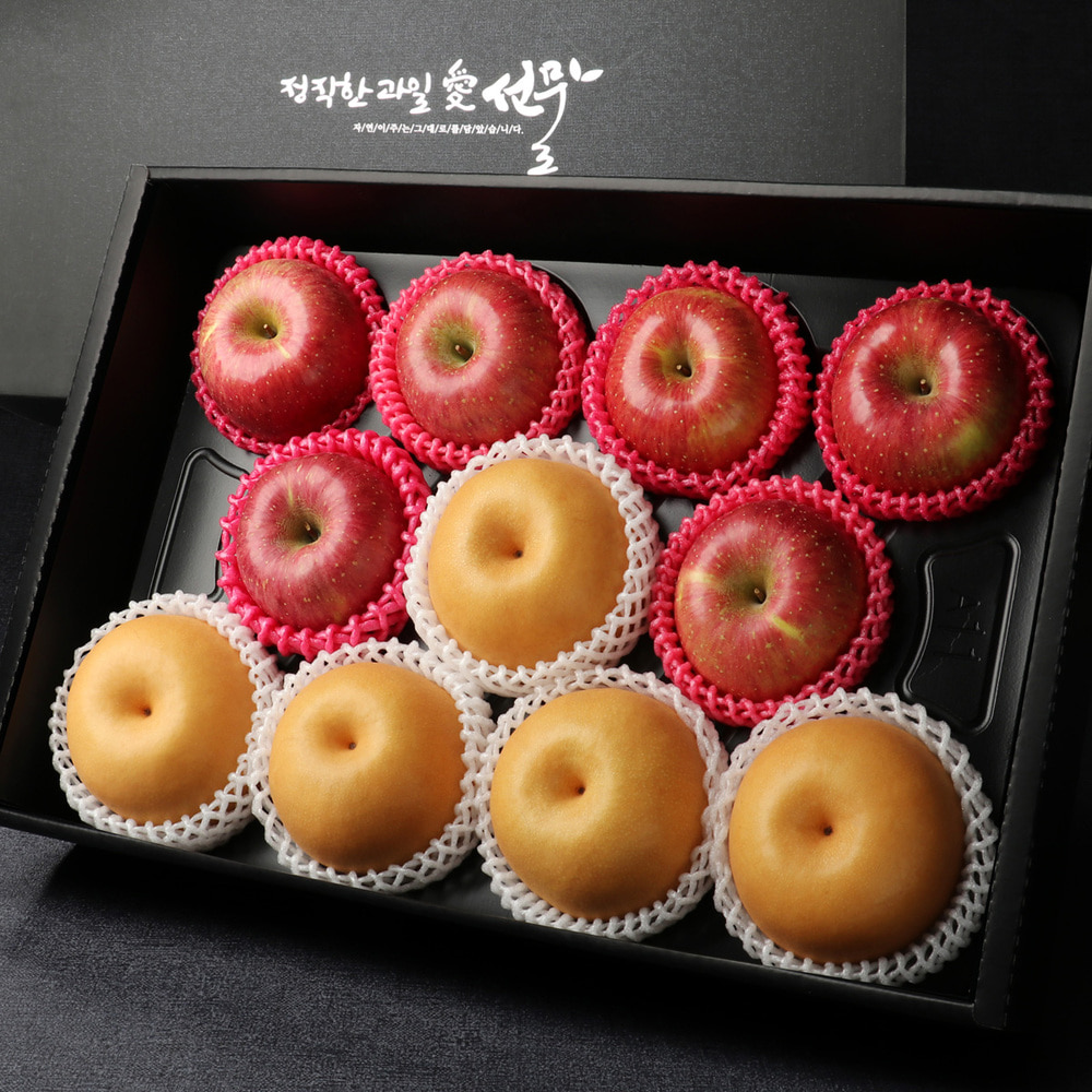 [과일愛]사과/배 선물세트 특A2호 (사과6과/배5과 - 4.8kg)
