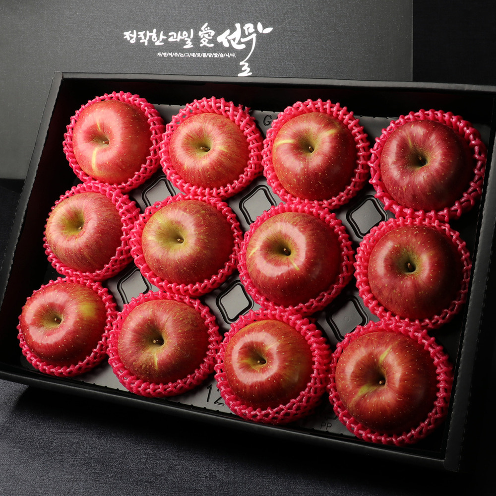 [과일愛]사과 선물세트 특A4호 (12과 - 4.3kg)