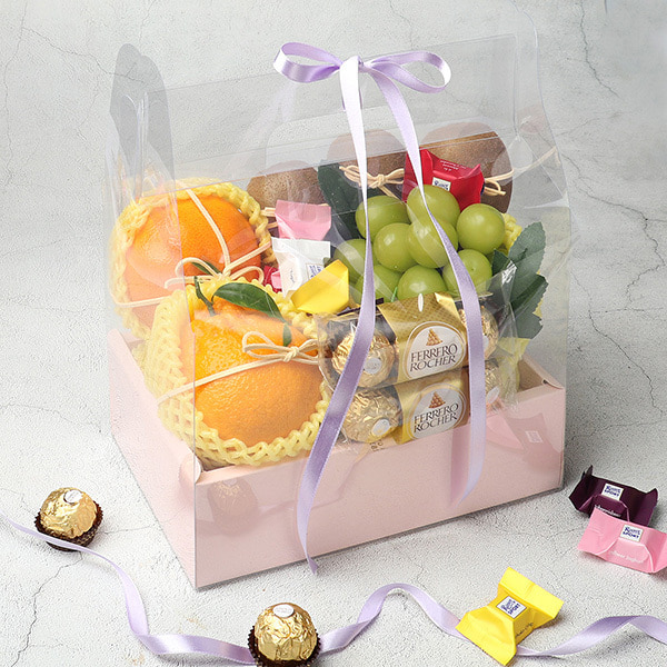 [과일愛]과일에 핀 초콜릿 발렌타인데이 선물세트 1호 (페레로로쉐 / 리터스포트)